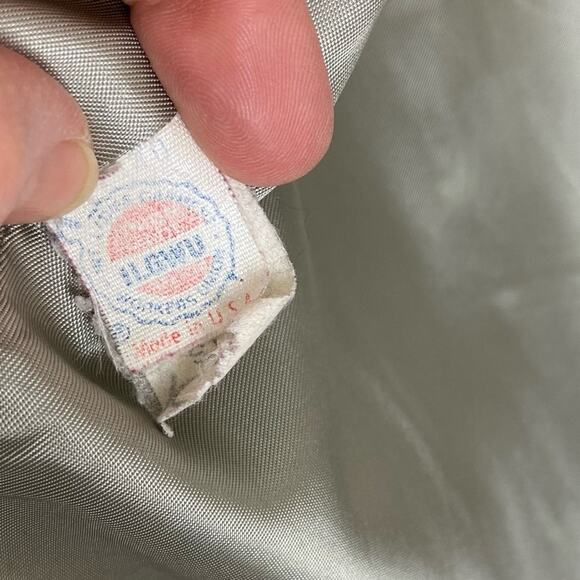 Vintage Fashionbila Wool Coat Made In USA 80s Gray Double Breasted Womens 12 LG - Picture 10 of 12